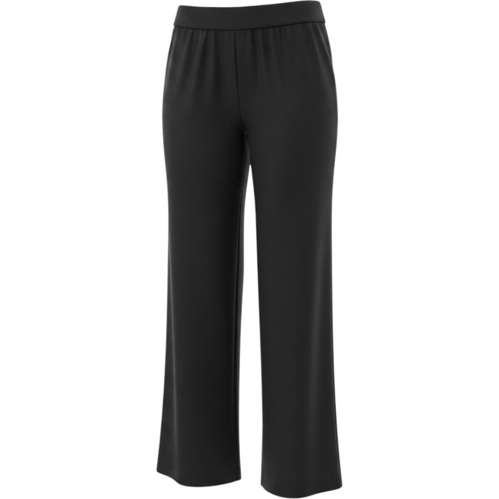 Eileen Fisher Silk Wide Leg‎ Pants Womens Small Black Excellent 100% Silk Crepe